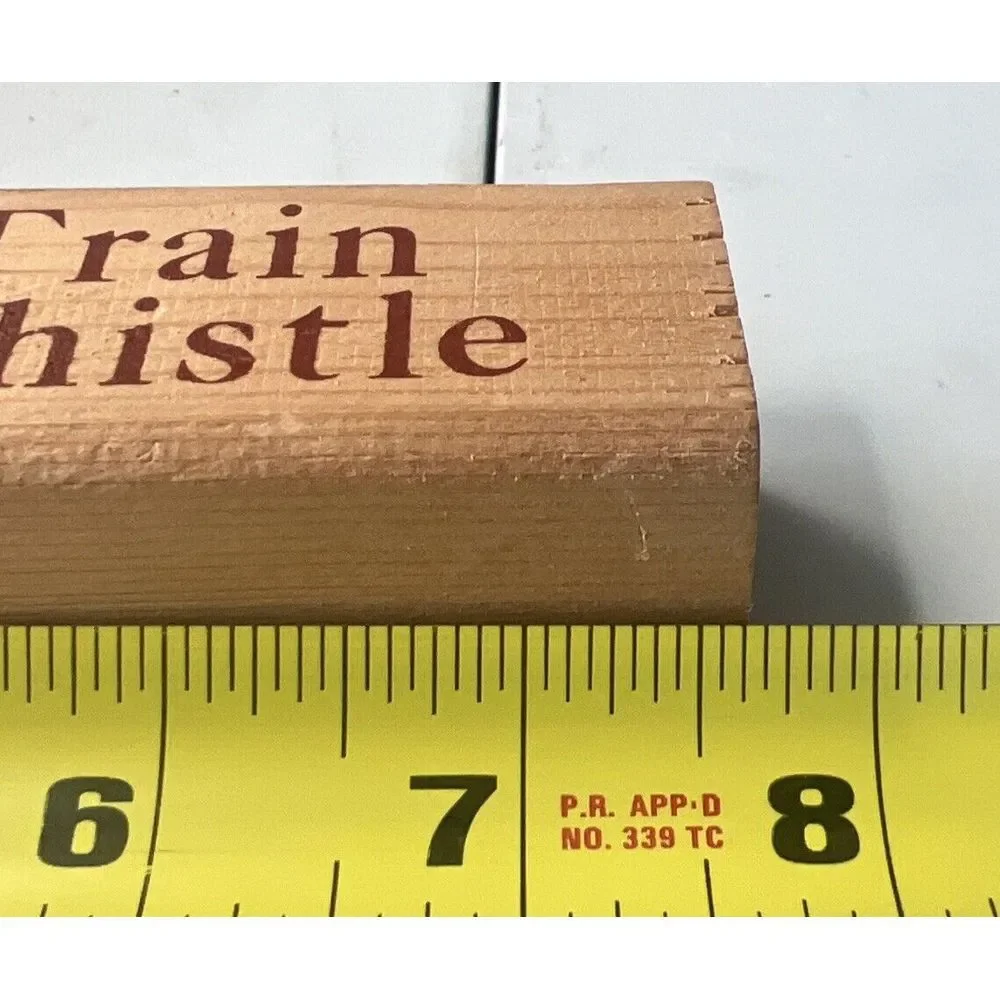 VINTAGE AMERICANA WOOD‎ TRAIN WHISTLE - Laws Railroad Museum Bishop California